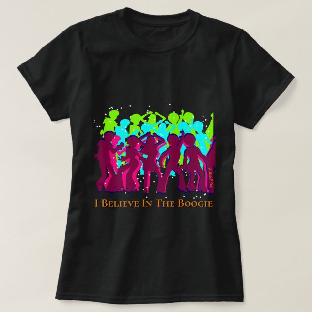 Glauben Sie an die Boogie - ein MisterP-Shirt T-Shirt (Design vorne)
