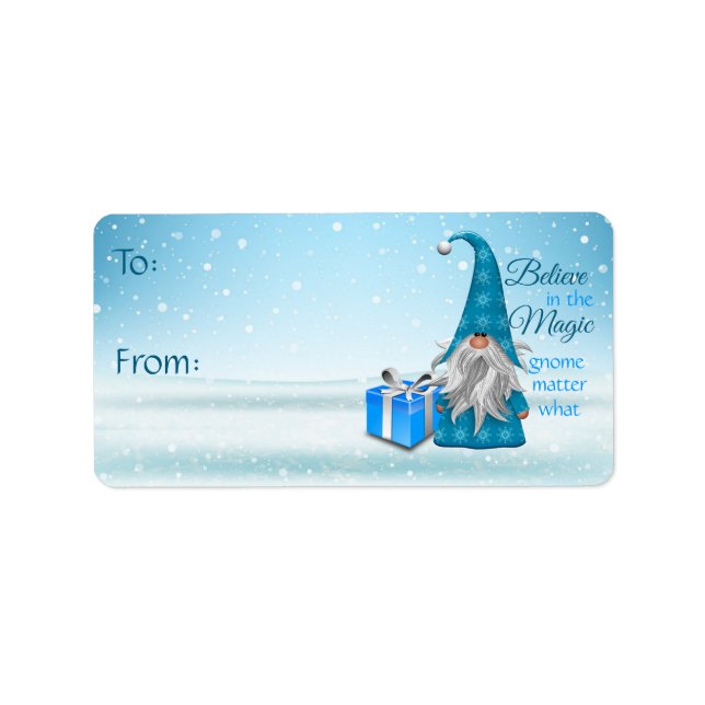 Glauben Sie an die Geschenketiketten der Magie Adressaufkleber (Vorne)