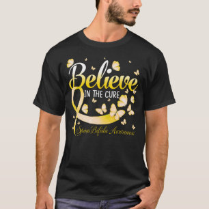 Glauben Sie an die Heilung Spina Bifida Bewusstsei T-Shirt