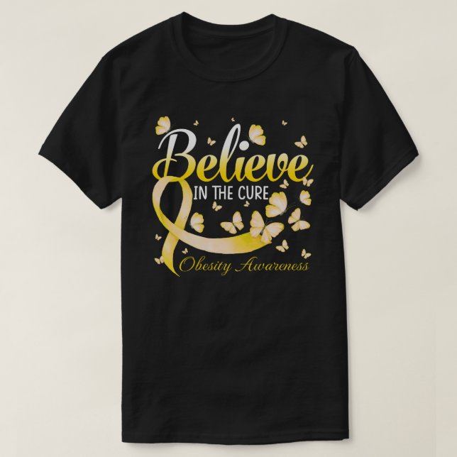Glauben Sie an die Kur der Fettleibigkeit Butterfl T-Shirt (Design vorne)