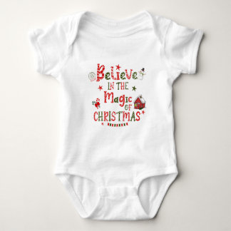Glauben Sie an die Magie der Weihnachten Baby Strampler