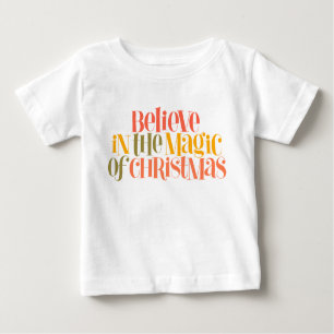 Glauben Sie an die Magie der Weihnachten - Retro-S Baby T-shirt