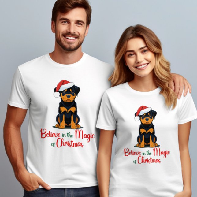 Glauben Sie an die Magie des Niedlichen Weihnachts T-Shirt (Von Creator hochgeladen)