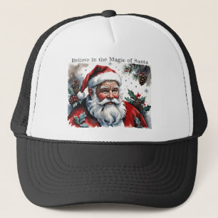 Glauben Sie an die Magie des Weihnachtsmanns mit W Truckerkappe