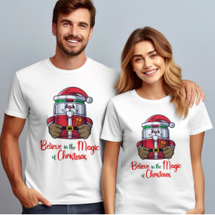 Glauben Sie an die Magie des Weihnachtsmanns T-Shirt