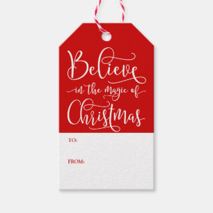 Glauben Sie an die Magie von Weihnachten Geschenkanhänger