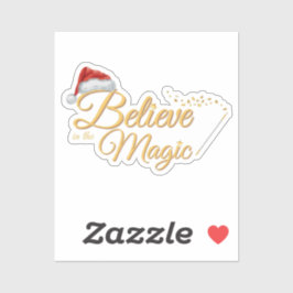 Glauben Sie an die Magie - Whimsical Holiday Desig Aufkleber