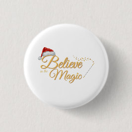 Glauben Sie an die Magie - Whimsical Holiday Desig Button