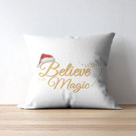 Glauben Sie an die Magie - Whimsical Holiday Desig Kissen