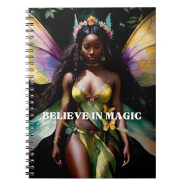 Glauben Sie an die magische Schwarze Märchen Wasse Notizblock