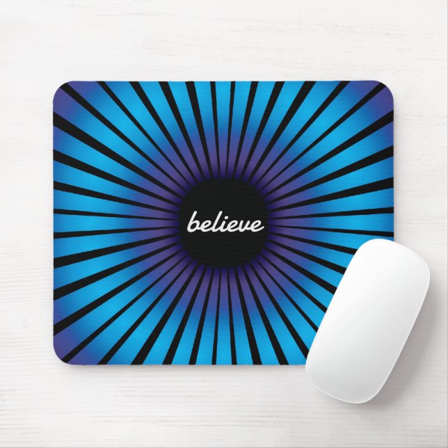 Glauben Sie an die optische Neon-Illusion Mousepad (Mit Mouse)