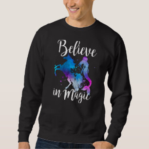 Glauben Sie an die Vintage Fantasie der Magischen Sweatshirt