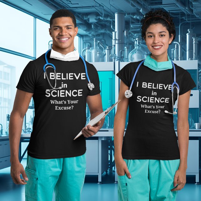 Glauben Sie an die Wissenschaft Was ist Ihre Entsc T-Shirt (Believe in Science What's Your Excuse Vaccinated T-Shirt)