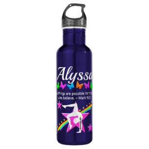 GLAUBEN SIE AN DIESE GYMNASTISCHE WASSERFLASCHE EDELSTAHLFLASCHE
