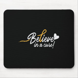 Glauben Sie an eine Heilung Krebs Ribbon Auszeichn Mousepad