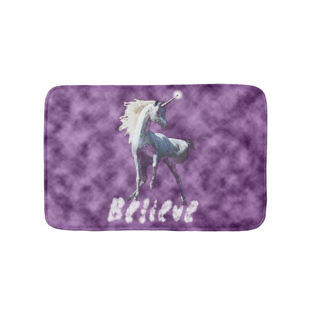 Glauben Sie an Einhorn-Bad-Matte Badematte (Vorderseite)