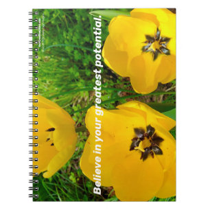 Glauben Sie an Ihr Bestes Potenzial. Notizblock