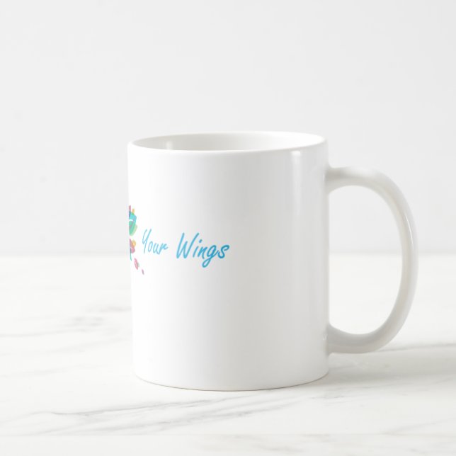 Glauben Sie an Ihre Flügel-Tasse Kaffeetasse (Rechts)