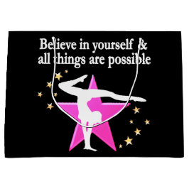 GLAUBEN SIE AN IHRE GYMNASTIKZIELE UND TRÄUME GROßE GESCHENKTÜTE