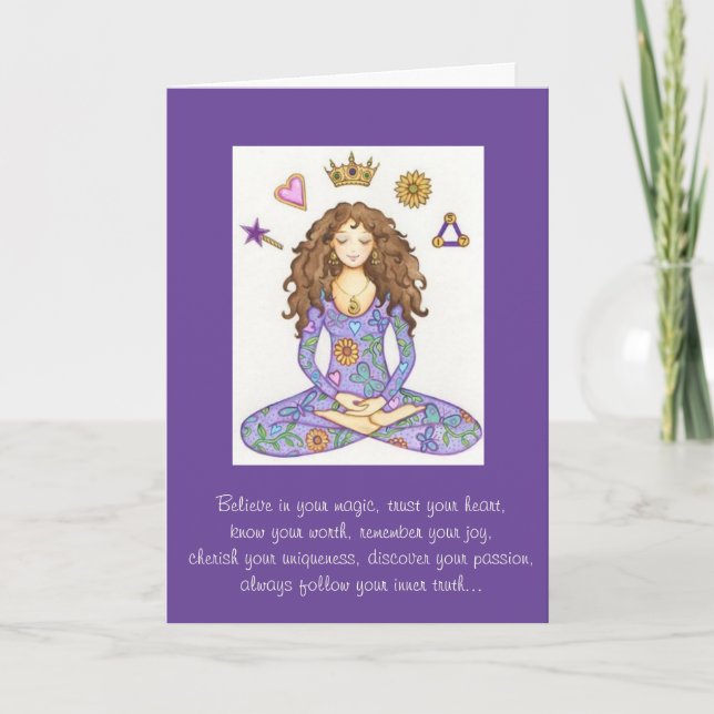 "Glauben Sie an Ihre Magie"-Karte Karte (Vorderseite)