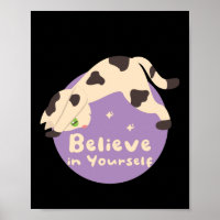 Glauben Sie an Ihre selbst Kawaii Katze Doing Yoga