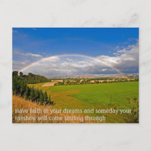 Glauben Sie an Ihre Träume Postkarte