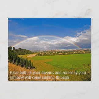 Glauben Sie an Ihre Träume Postkarte