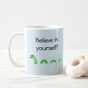 Glauben Sie an Ihren eigenen Cartoon Loch Ness Mon Tasse