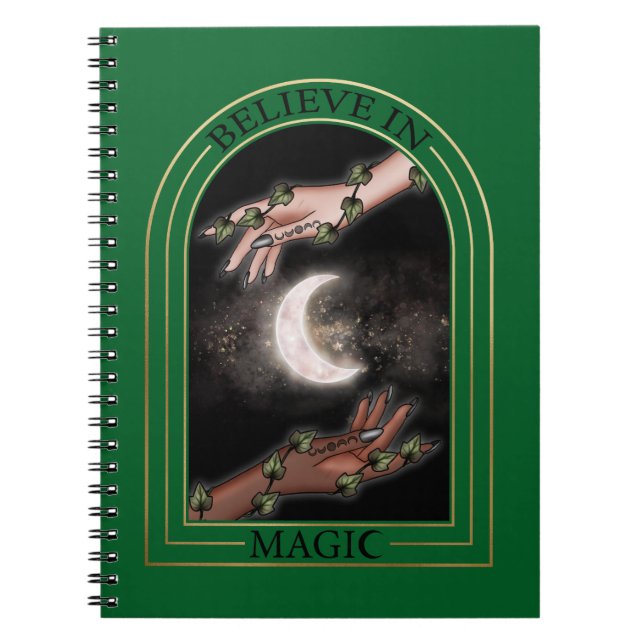 Glauben Sie an Magic Spiral Notebook Notizblock (Vorderseite)