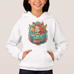 Glauben Sie an Magie - Whimsical Fairy Design Hoodie