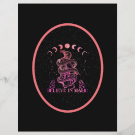 Glauben Sie an magisches Celestial Wiccan Scrapboo