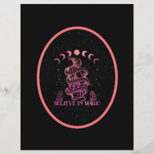 Glauben Sie an magisches Celestial Wiccan Scrapboo