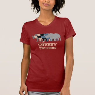 Glauben Sie an molliges Einhorn-Rosa-lustiges rosa T-Shirt