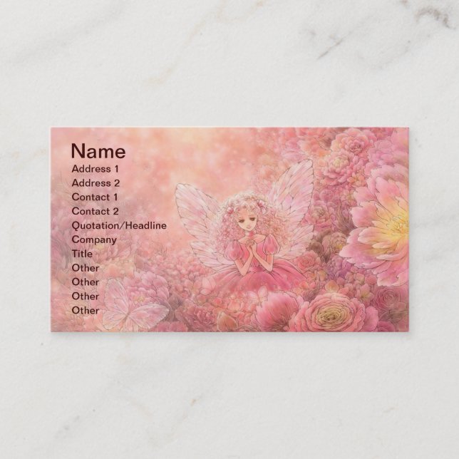 Glauben Sie an Morgen-Visitenkarte Visitenkarte (Vorderseite)