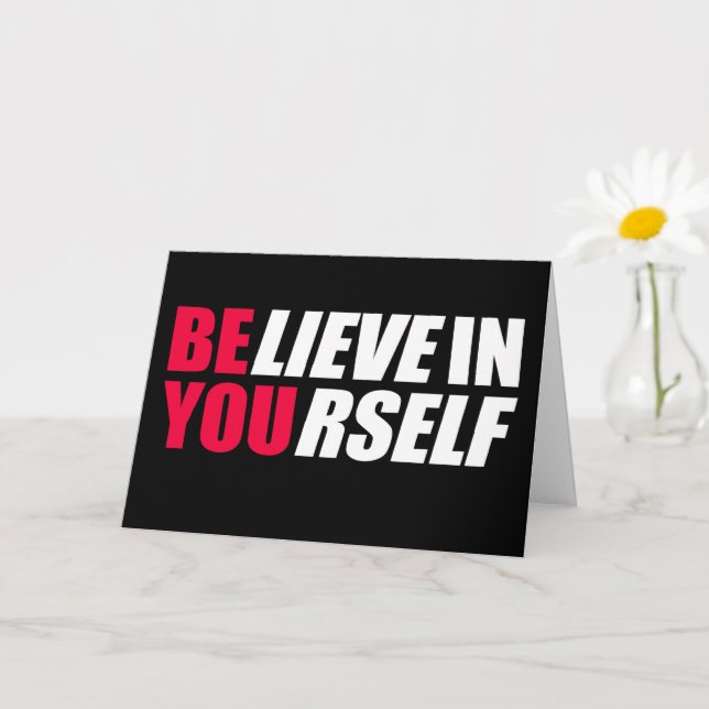 Glauben Sie an sich Karte (Kleine Pflanze)