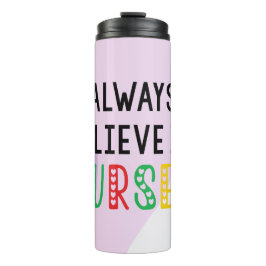 Glauben Sie an sich Thermosbecher