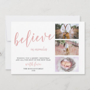 Glauben Sie an Wunder ⎢ Erblush Foto Feiertagskarte