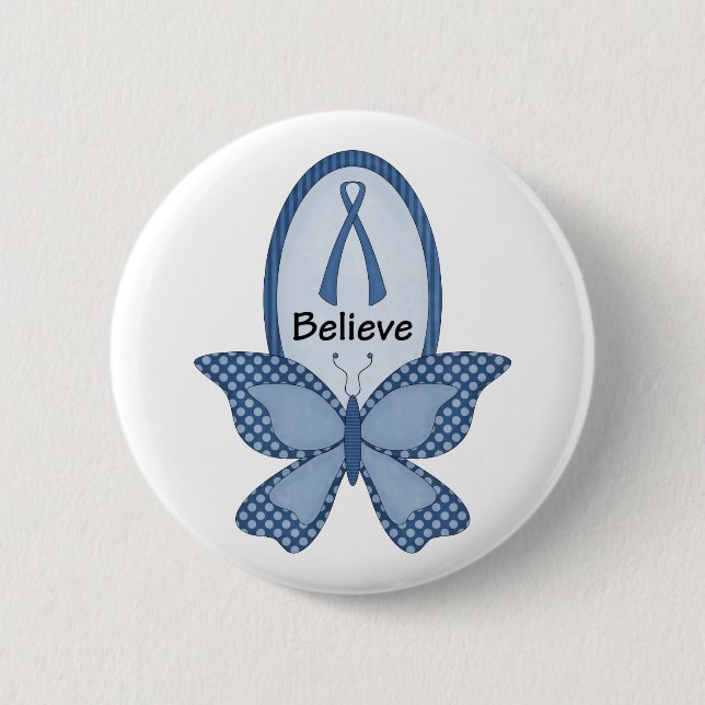 Glauben Sie blauem Bewusstsein Button (Vorderseite)