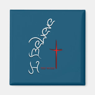 Glauben Sie das Wort Gottes Magnet