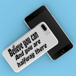 Glauben Sie, dass Sie ein motivierendes Zitat könn iPhone 16 Hülle