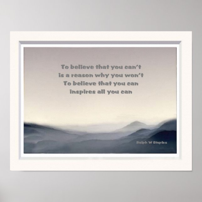 Glauben Sie, dass Sie Poster (Vorne)