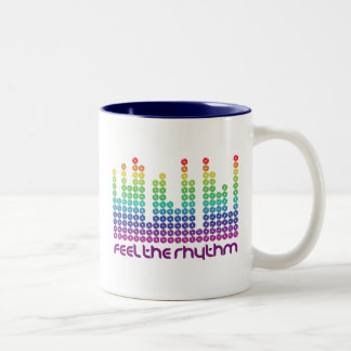 glauben Sie dem Rhythmus-Tassen-Hut mousepad Zweifarbige Tasse