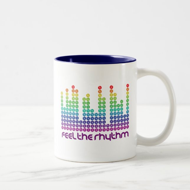 glauben Sie dem Rhythmus-Tassen-Hut mousepad Zweifarbige Tasse (Rechts)