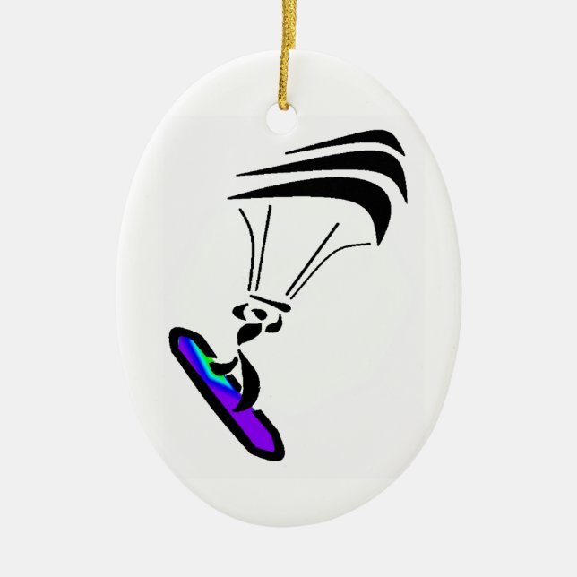 GLAUBEN SIE DEM WIND KERAMIKORNAMENT (Vorne)