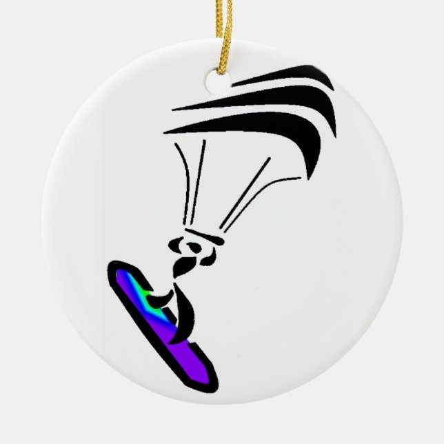 GLAUBEN SIE DEM WIND KERAMIKORNAMENT (Vorne)