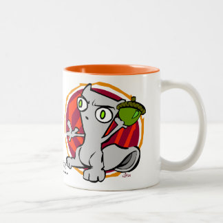 Glauben Sie dem Zorn meiner Nüsse! Schäumende Zweifarbige Tasse