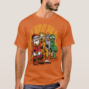 Glauben Sie den Weihnachtsmann Unicorn und T-Shirt