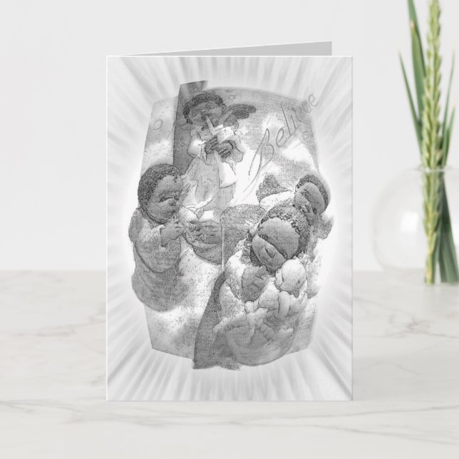 Glauben Sie Feiertagskarte (Vorderseite)