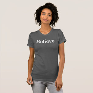 Glauben Sie Frauen Bella+Leinwand Slim Fit T - Shi T-Shirt