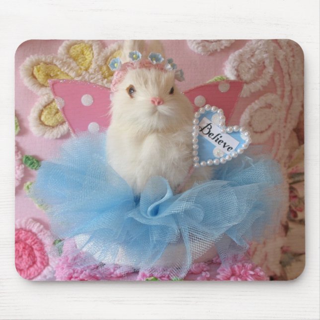 Glauben Sie Häschen mousepad (Vorne)